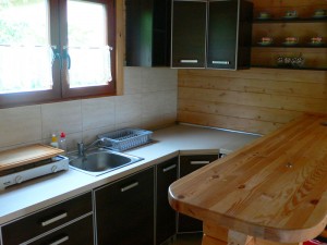 Domek drewniany - aneks kuchenny